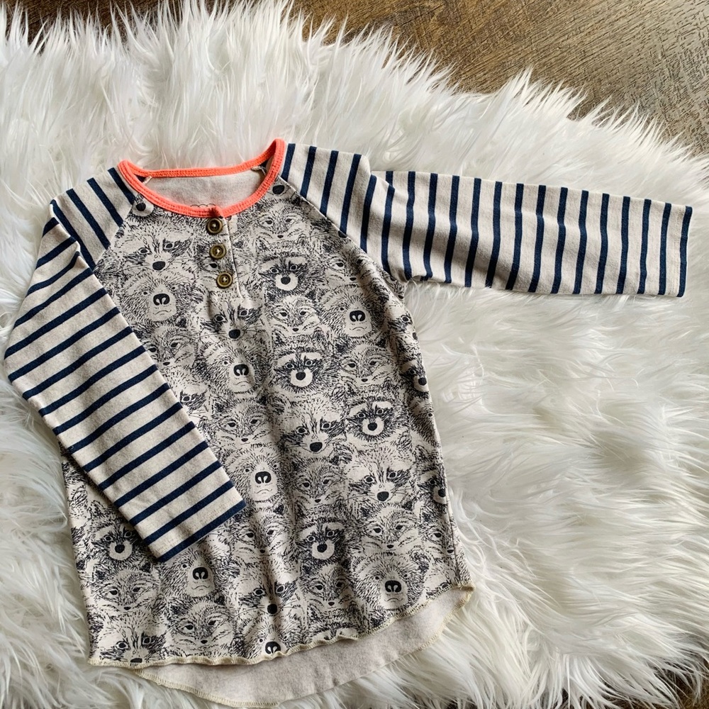 Egg by Susan Lazar forest animal print top